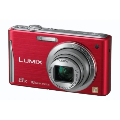 Image of Panasonic Lumix FS35 Digital Camera 16.1MP 8x Optical Zoom 2.7 inch LCD Red (Renewed)