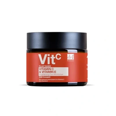 Image of Dr BOTANICALS Vitamin C &amp; E Brightening Duo Moisturiser Reveal Your Radiant Glow with Powerful Anti Aging Formula for Brightening, Protection Day and Night