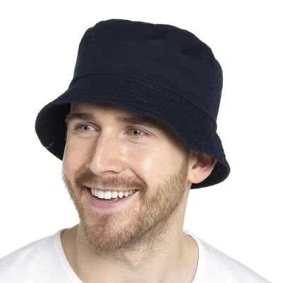 Image of A2Z Mens Bucket Hat Summer Foldable Men Hats AZ4817Navy L/XL