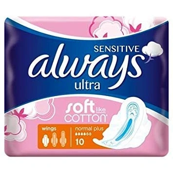 Image of Always Sensitive Ultra Normal Plus Pads with Wings 10pcs