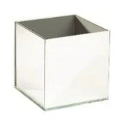 Image of 14cm Mirrored Cube Clear