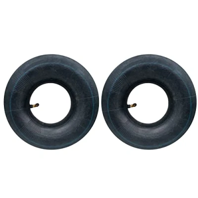 Image of 2PCS Wheelbarrow Inner Tube 4.10/3.50 4 Bent Valve fits 10&quot; Tire, Lawn Movers, Hand Trucks, Carts Replacement Tubes