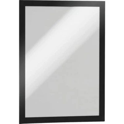 Image of Durable DURAFRAME Self Adhesive Magnetic Frame A4 Format In Black Pack of 10 Frames Document for Professional Internal Signage