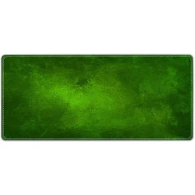 Image of Silent Monsters Mouse Mat Size XX Large 900 x 400 mm, Pad Design: green, Stitched Edges, Mousemat for Office and Gaming, Mousepad Non Slip Rubber Base, Desk XXL