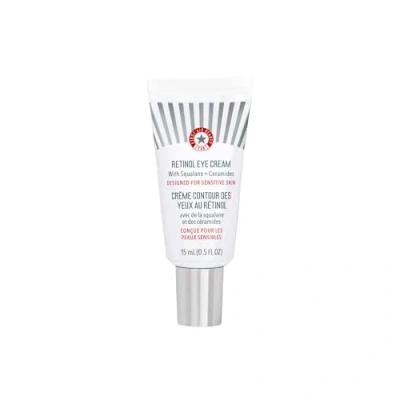 Image of First Aid Beauty Retinol Eye Cream with Squalane + Ceramides Visibly Smooths Fine Line &amp; Wrinkles Around the Eyes 15 g