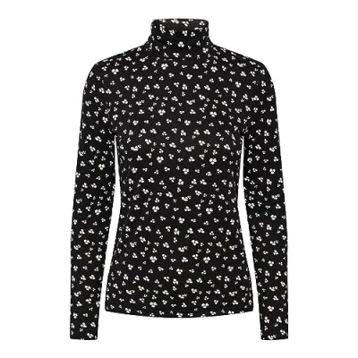 Image of Pieces Pcnala HIGH NECK Long sleeved top, Women&#039;s, Size: Small, Black