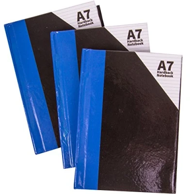 Image of Set of 3 Ruled Hardback Notebooks Pocket Sized A7