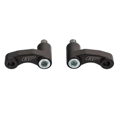 Image of GP Kompozit Mirror Riser Extenders Black Compatible For Honda CB750 Hornet 2023