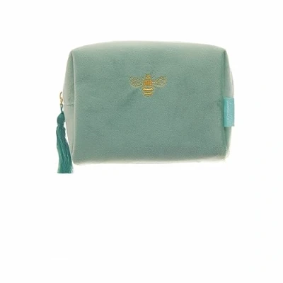 Image of Danielle Creations Summer Bee Boxy Make up Bag Sage Green Small