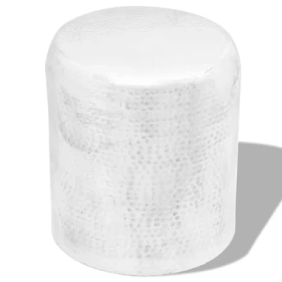 Image of vidaXL Hammered Aluminium Stool Side Table Lamp Coffee Book Plant Stand End Bedside
