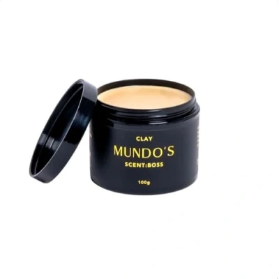 Image of MUNDO&#039;S GROOMING Matte Clay for Hair, 100ml Strong Hold, Natural Finish, Texturizing Hair Styling All Types Rinses out effortlessly