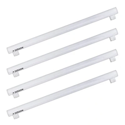 Image of SEBSON S14S LED Light Bulb 8W Warm White 3000K 50cm Length 4 Pack 60W Replacement for Bulb, 880lm, 150º Beam Angle, not dimmable Tube Lamp ø30 x 500mm