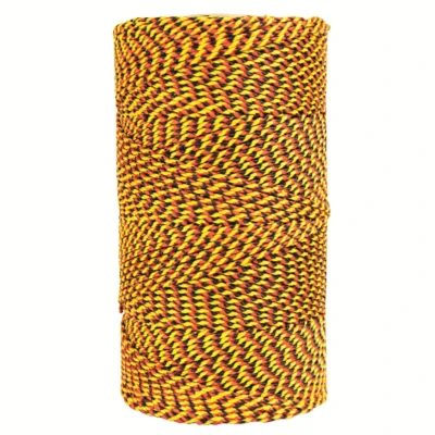 Image of W. Rose RO689 Super Tough Professional Bonded Braided Nylon Mason&#039;s Line, 685 Feet, Black/Gold/Orange