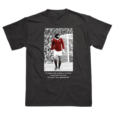 Image of George Best T Shirt for Men, Machine Washable Mens Shirt, Black Tshirt, Football Gifts, Manchester United Gifts Man Men Genuine Merchandise