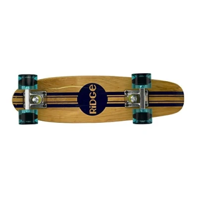 Image of Complete 55cm Maple Wooden Retro 22 Mini Cruiser Board by Ridge Skateboards