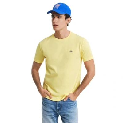 Image of GANT Men&#039;s Reg Shield Ss T Shirt, bananengelb, XL