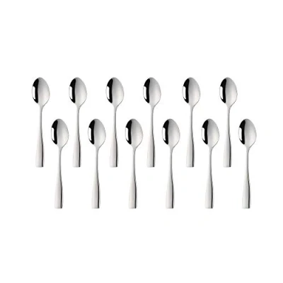 Image of SUNSHENGEUR Coffee Spoons Set of 12, Mini Spoons, Stainless Steel Espresso Small for Dessert, Tea, Appetizer, 4.3 inch Autograph Pattern, Silver