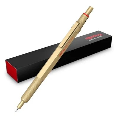 Image of Rottling Mechanical Pencil Gold 600 2158796 0.5mm rOtring Premium Writing Instrument Stationery German Drafting Pen Professional Ballpoint