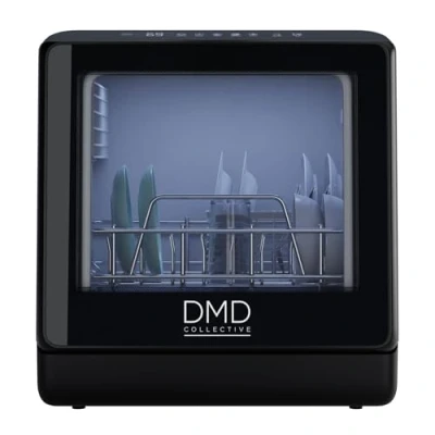 Image of DMD® Mini Table Top Dishwasher, Touch Screen Countertop Dishwasher 6 Programmes 5L Built In Water Tank &amp; Mains Inlet Pipe Fruit Wash Auto Dry Eco Mode
