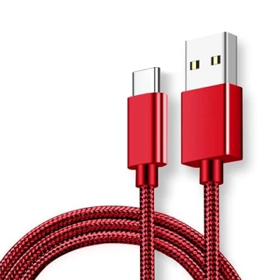 Image of USB C Charger Cable Type C, Fast Cable, Lead Compatible with Galaxy S24 S23+ S22 S21 S20 S10 S9 S8 A12 A13 A14 A22, Huawei P50 P40 P30 P20 Lite (2 Metres)