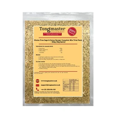 Image of Gluten Free Sage &amp; Onion Burger Complete Mix Trial Pack 500g (5kg Batch)