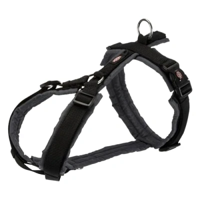 Image of TRIXIE Trekking Harness New Premium XL 80 97 cm / 25 mm Black/Graphite Dog