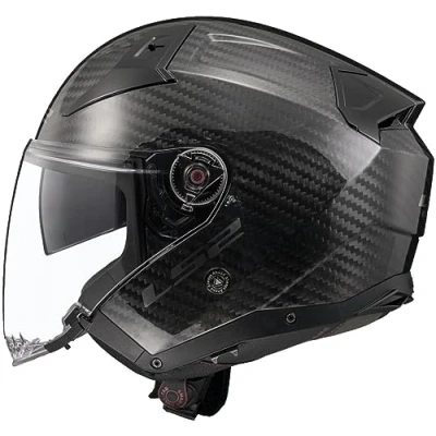 Image of LS2 OF603 Infinity II Open Face Carbon Fibre Motorcycle Helmet (2XL)