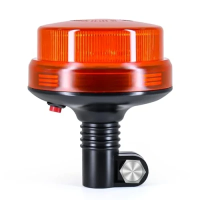 Image of AnTom LED Beacon Light, 12V 24V Amber Warning Safety Flashing Lights for Vehicle Forklift Truck Tractor Golf Carts UTV Car Bus…