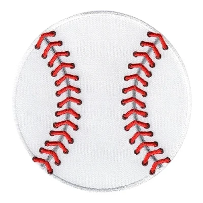 Image of PatchMommy Baseball Patch, Iron On/Sew On Softball Sports Embroidered Applique Motif for Children Kids Baby