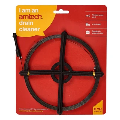 Image of 15 FT FLAT STEEL COIL DRAIN CLEANER