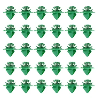 Image of ECSiNG 30Pcs Car Interior Door Panel Clips Compatible with Citroen Automotive Replacement Parts Fittings Trim Fasteners Accessories Plastic Green