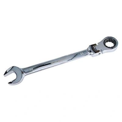 Image of AB Tools 22mm Flexi Headed Ratchet Combination Spanner Metric Wrench 72 Teeth