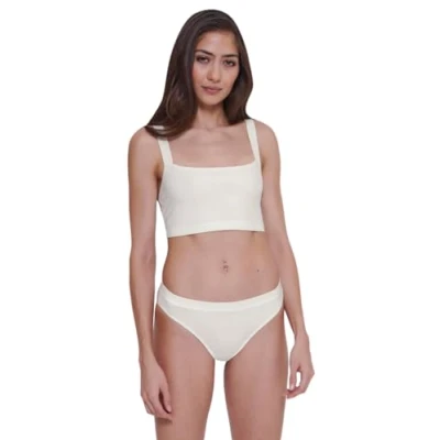 Image of Sloggi Women&#039;s GO Casual Top Bustier, Silk White, M