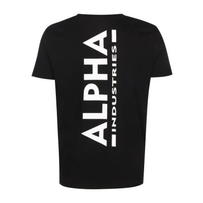 Image of Alpha Industries Backprint T Shirt for Men, Black, Xx Large
