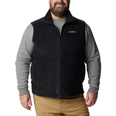 Image of Columbia Men&#039;s Steens Mountain Vest Fleece, Black, 5X