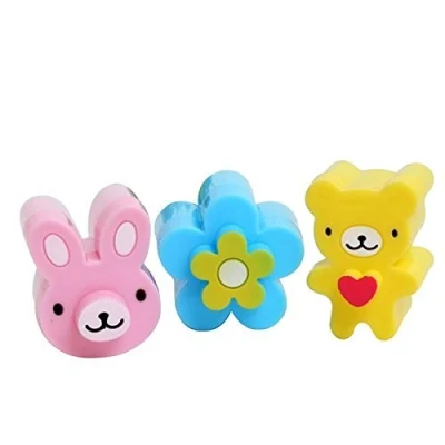 Image of Upspirit 3CPS Cute Mini Sandwich Cutters Shapes Set for Kids Plastic Bento Molds