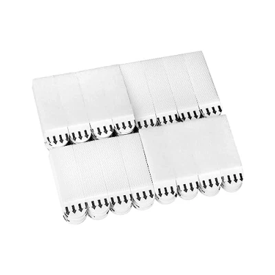 Image of QWORK® 40 Pairs 55 x 16 mm Picture Hanging Strips Hook and Loop Frame Stickers No Nail Damage Free Removable (M Size)