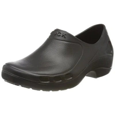 Image of WOCK EVERLITE Closed, Nursing/Work Unisex Closed Clogs, Lightweight Nursing Shoes with Upper Liquid Protection Ideal for Lower Body Fatigue Black