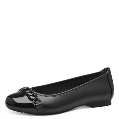 Image of Jana Women&#039;s 8 22165 41 Ballet Flat, Black, 4 UK