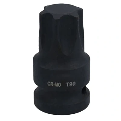 Image of T90 1/2in Drive Male Torx Star Impacted Impact Shallow Stubby Socket