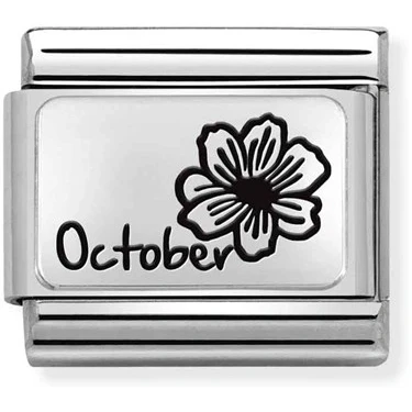Image of Nomination October Birth Flower Charm