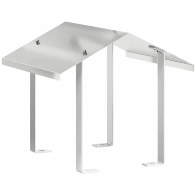 Image of vidaXL Chimney Hood Silver 40 x 37.5 cm Stainless Steel