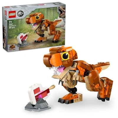 Image of LEGO Jurassic World Little Eatie: T. Rex Figure Dinosaur Toy for 7+ Year Old Boys &amp; Girls, with Movable Jaws, Head Tail Dino Gift Kids 76967