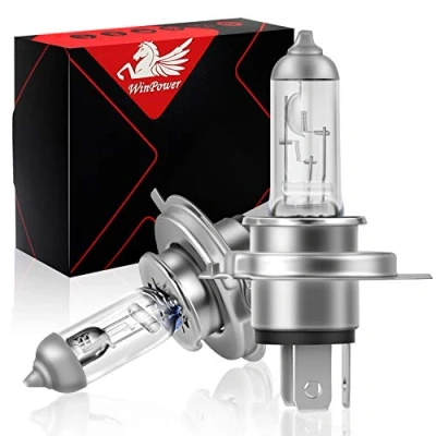 Image of WinPower HS1 PX43t 35/35W Headlight Halogen Bulbs Hi/Lo 3000K Yellow Super Bright 12V Car Motorcycle, 2 Pieces