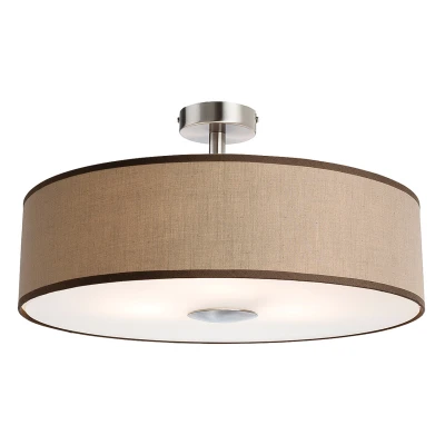 Image of Madison 3 Light Semi Flush Taupe, E27