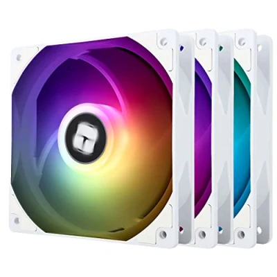 Image of Thermalright TL C12CW S CPU Fan 120mm White ARGB Case Cooler Fan, 4pin PWM Silent Computer With FDB Bearing Included, up to 1500RPM cooling fan（3 quantities）