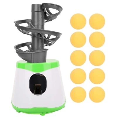 Image of Ping Pong Machine, Portable ABS Table Tennis Robot Automatic Training Machine Trainer Launcher with 10 Balls