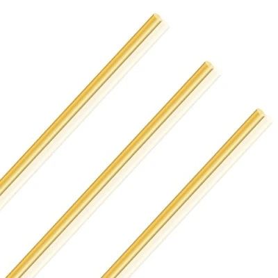 Image of LAVMHAB Round Brass Rod 5mm x 250mm, Solid Shaft Rods Bars for DIY Craft (3 Pcs)
