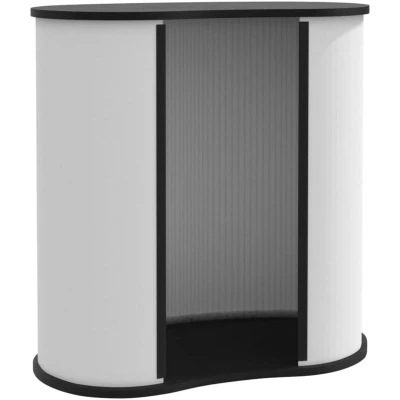 Image of vidaXL Trade Show Counter Foldable 90x48x93 cm Engineered Wood
