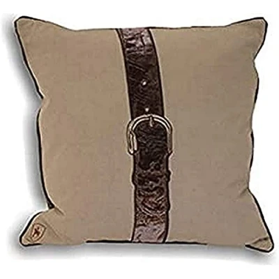 Image of Riva Paoletti &quot;Polo Strap&quot; Cushion Covers, Taupe, 45 x cm